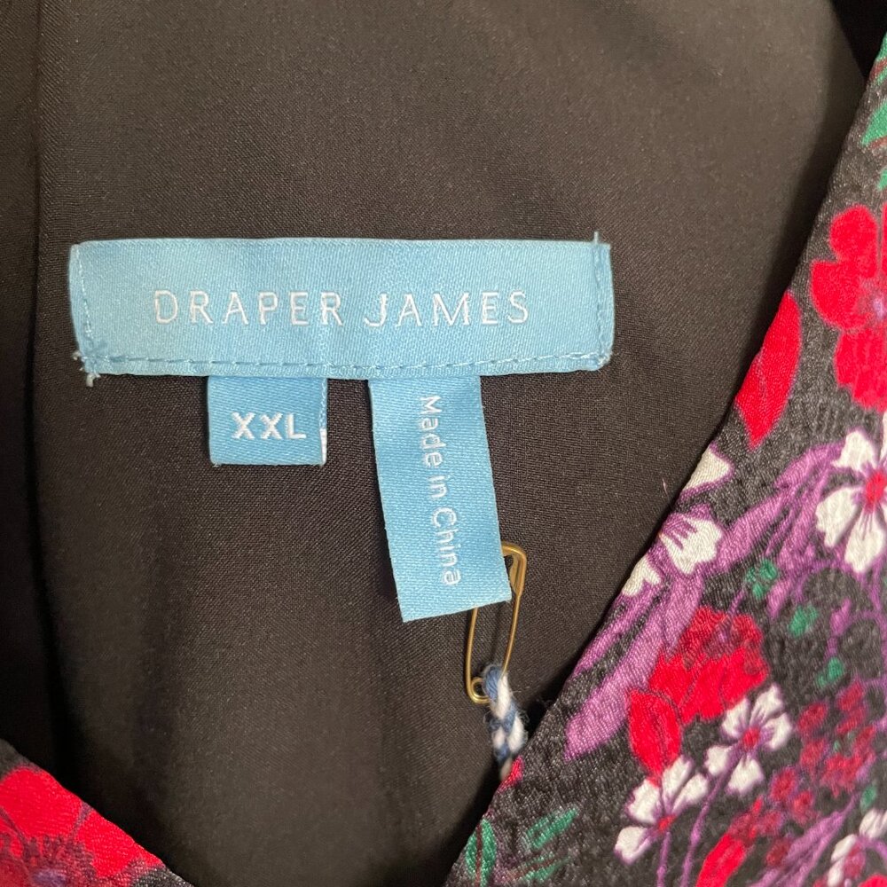 Draper James Terrie Tie Neck Dress in Viny Floral size XXL - Picture 3 of 6